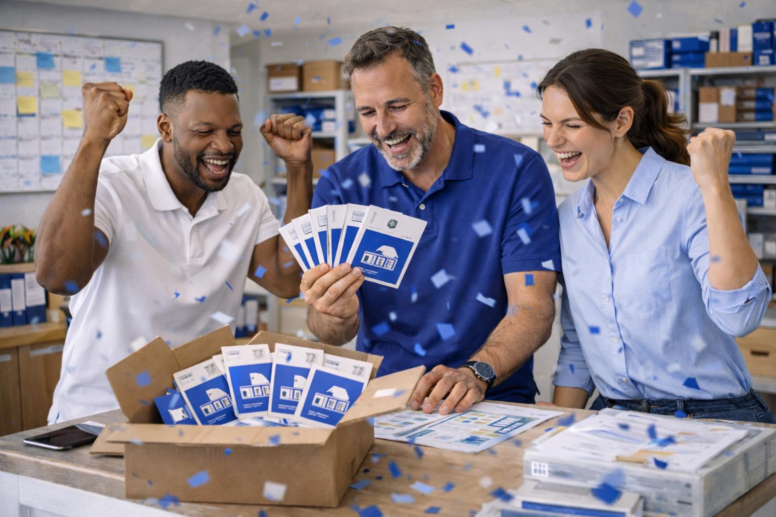 Small business direct mail campaigns executed on schedule by KMR Partners